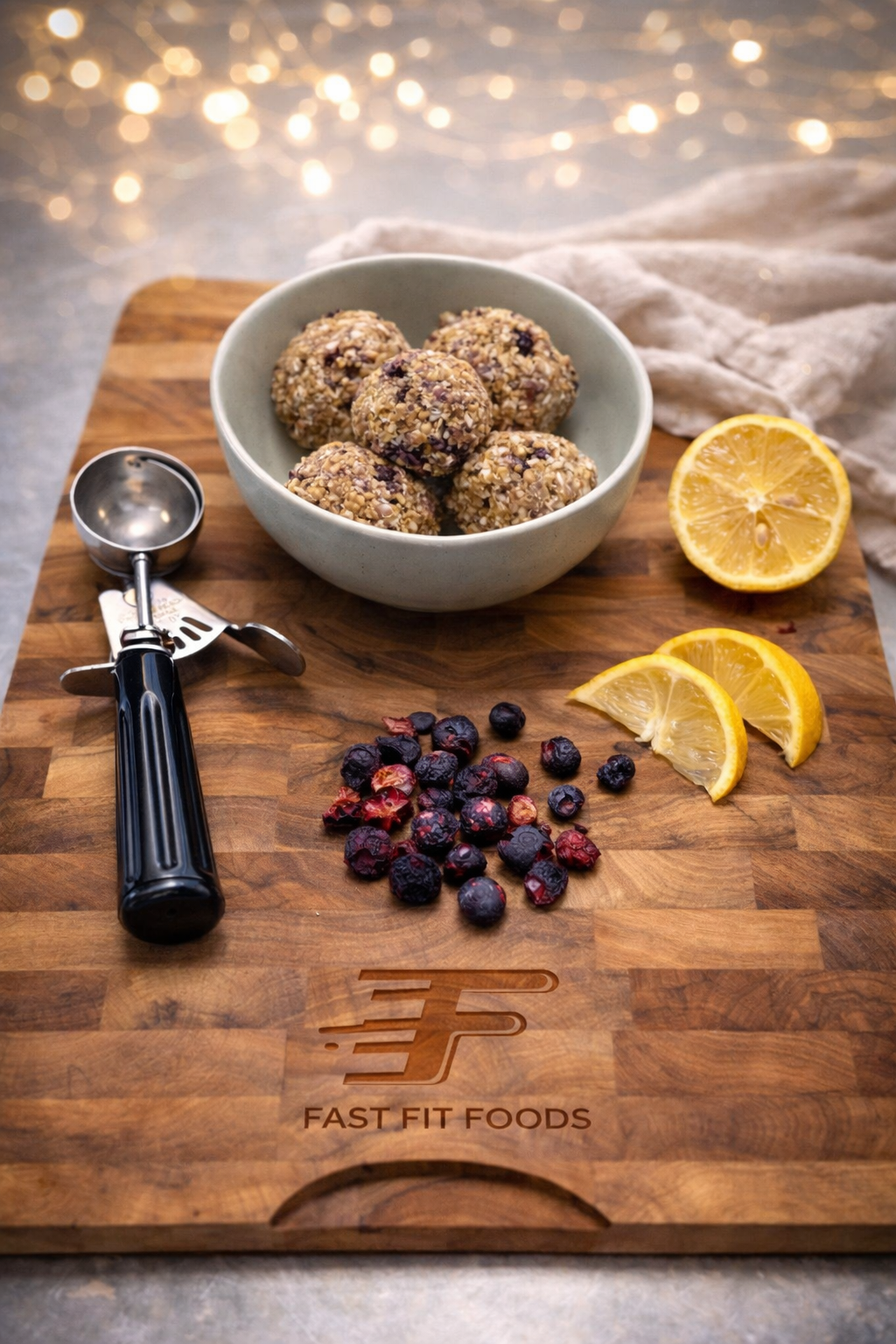 F3 Lemon Blueberry Protein Balls